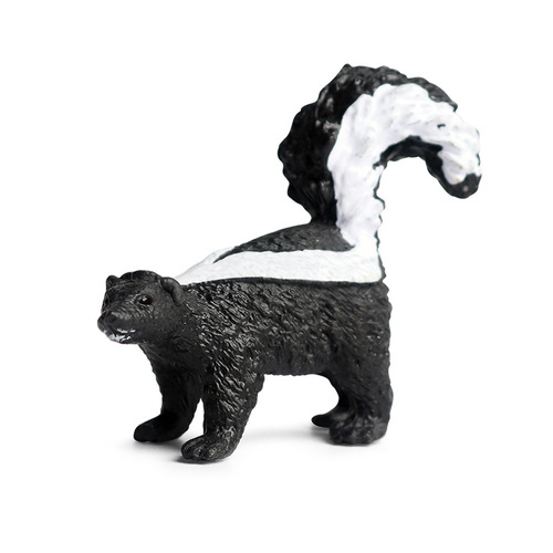 Children's cognitive solid static simulation wild animal model toy skunk mammal ornament figure
