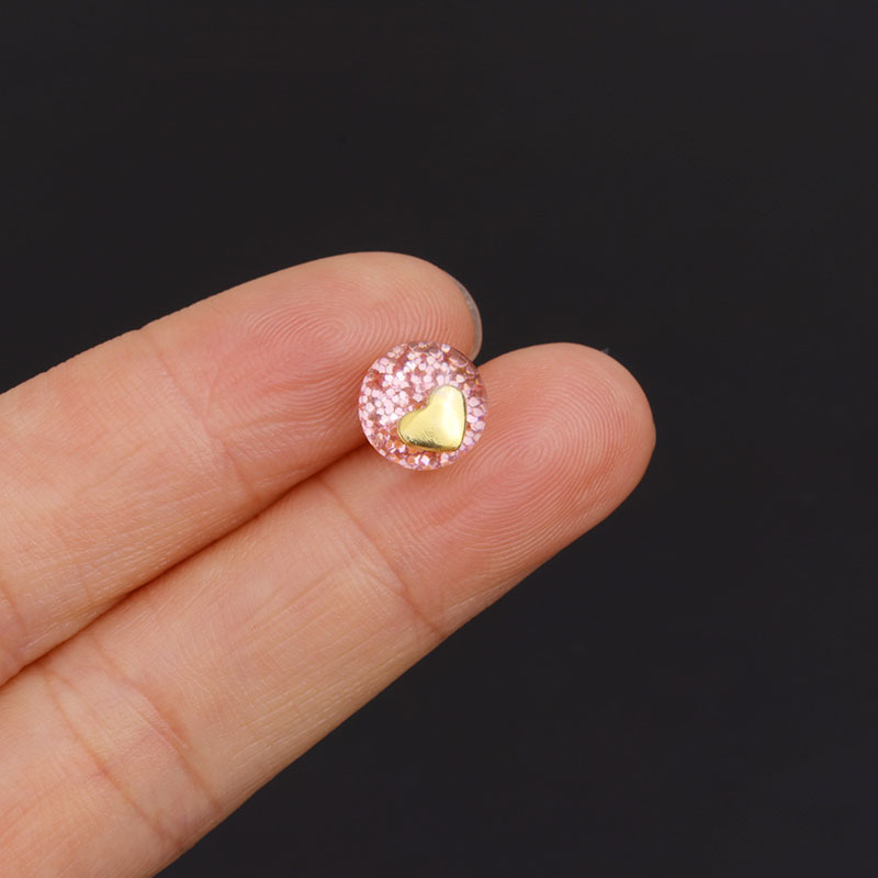 simple blue crystal stainless steel fashion earrings