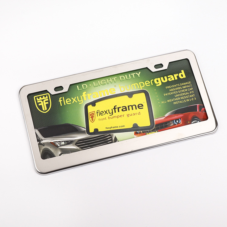 厂家直销美规车牌架铝合金美式不锈钢汽车牌照框牌定制牌照标牌