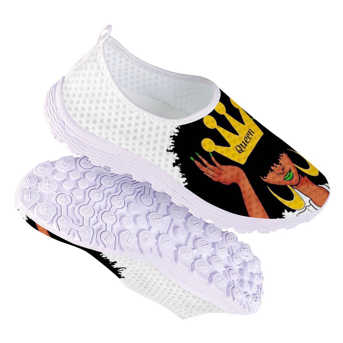 Foreign trade casual shoes cute African girls trendy men's and women's same style couple shoes versatile printed running shoes breathable shoes