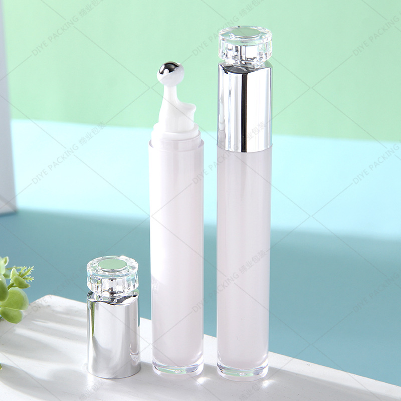 En stock 15g Crema para los ojos botella vacía esencia aceite-agua spray botella vacía 20ml Bola de prensa botella de medicina recubierta
