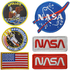 電腦繡花章太空人星球宇航員系列衣服裝飾補丁貼刺繡布貼服裝輔料