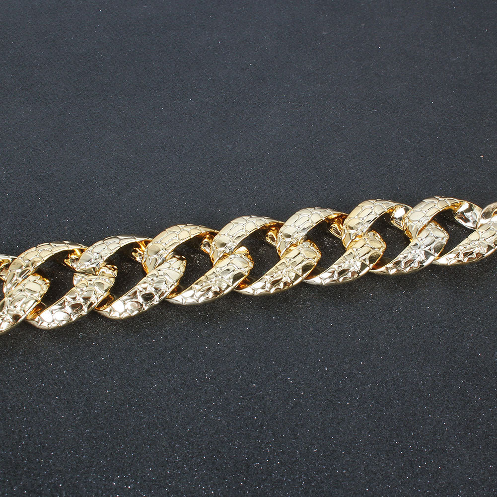 Retro Thick Chain Alloy Necklace Wholesale display picture 2