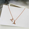 Necklace, brand chain for key bag , simple and elegant design, Japanese and Korean