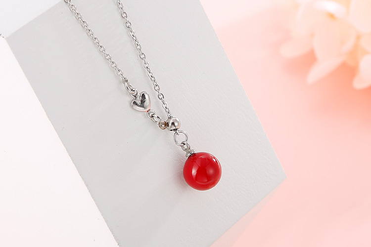 Korean Stainless Steel Shell Pearl Pendant Necklace Wholesale Nihaojewelry display picture 11