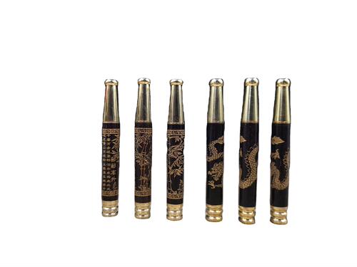 Black Rosewood Carved Dragon Filtration Cigarette Holder, Solid Wood Cigarette Holder, Redwood Aged Tobacco Cigarette Accessories, Exhibition Supply Wholesale