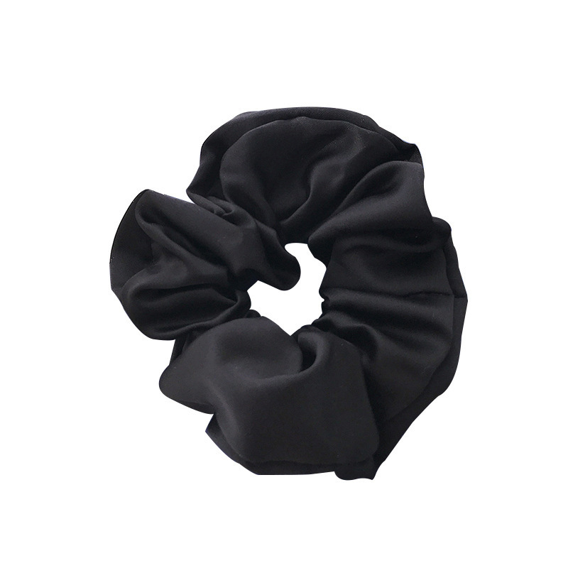 Internet celebridad felpa intestino grueso pelo anillo JK Plaid grasa salchicha anillo satén sólido color tela anillo pelo estilo coreano pelo cuerda pelo accesorios