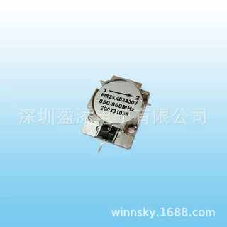带线隔离器 FIR25.4D3A30V 850-960MHz 衰减30dB嵌入式隔离器
