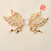 Alloy accessories butterfly symmetrical pearl hollow butterfly new jewelry accessories accessory accessories hair buns
