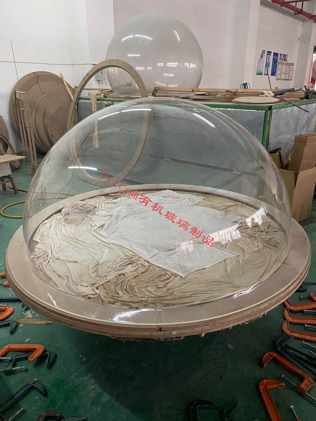 亚克力大半球婚庆装饰半球罩透明大球大肚子球四分之三球圣诞罩