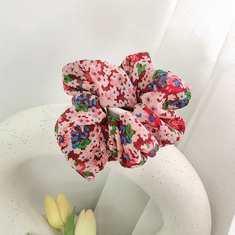 Korean Simple Fabric Floral Sweet Hair Scrunchies display picture 13