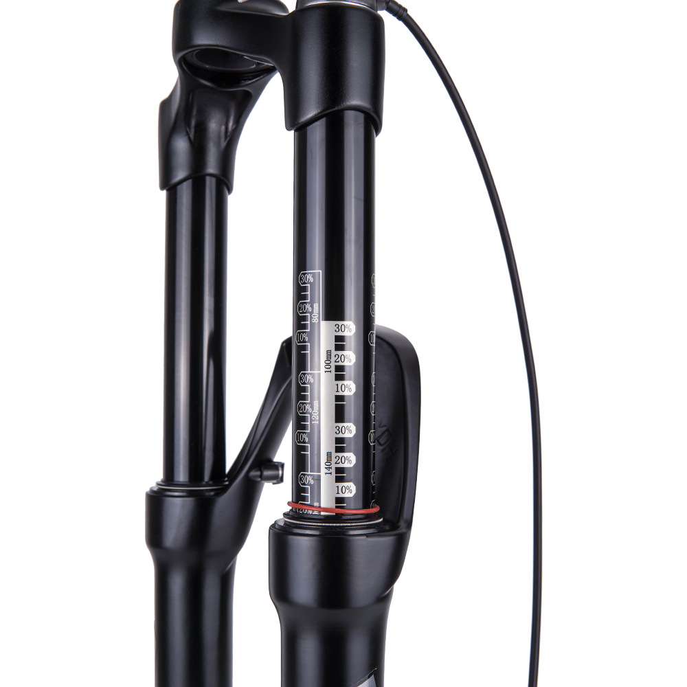 Bicicleta de montaña horquilla delantera 27,5 Taper tubo de control de alambre barril eje carrera 140 aleación de magnesio tenedor de aire con cerradura horquilla delantera