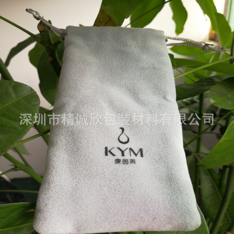 深圳生产厂家供应电动梳子束口绒布袋、有附袋支持logo、尺寸订