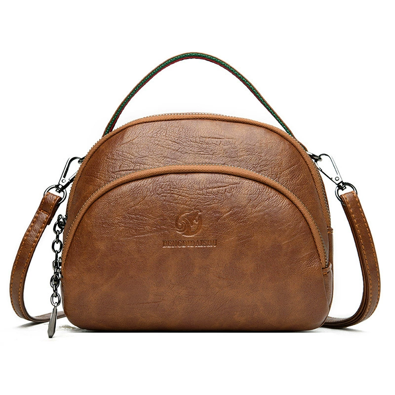 One‑shoulder bag, Korean style, soft polyurethane, compact 21×9×17 cm