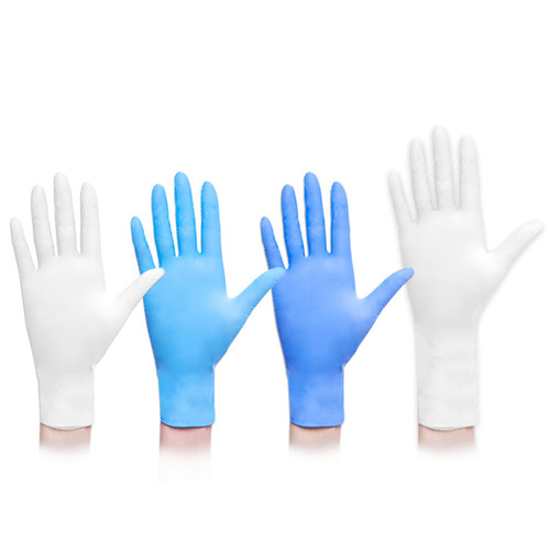 Disposable nitrile gloves, Grade A, thickened 9-inch inspection gloves, disposable, acid and corrosion-resistant.