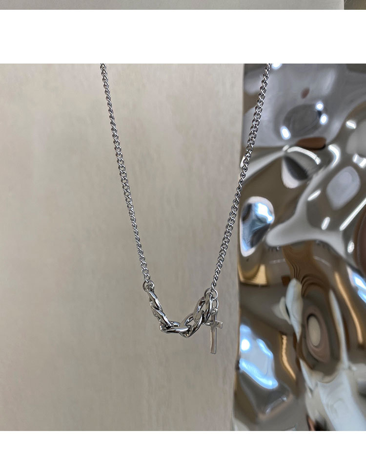 Simple Style Cross Alloy Plating Unisex Necklace