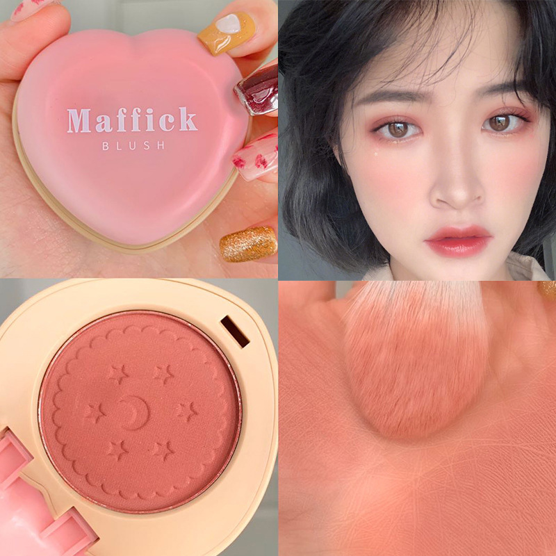 MAFFICK Love blush Cookies monochrome Cheek plate beginner Love to learn blow Nude make-up natural
