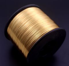 Color-preserving gold-coated copper wire DIY handmade copper wire hairpin hair accessories basic materials various specifications - one kilogram