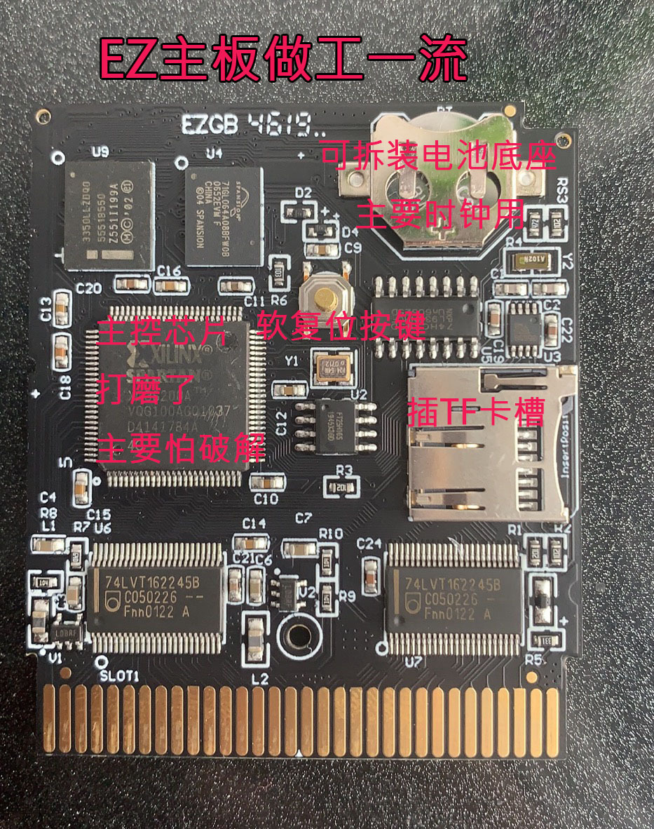 Nueva EZ FLASH Junior GB/GBC juego tarjeta EZ FLASH-Junior GB quema tarjeta