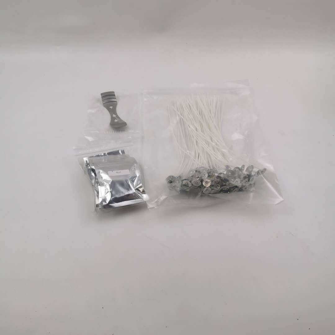卫克蜡芯diy蜡烛制作套装 20cm蜡芯+3个颜色+一个固定器|ms