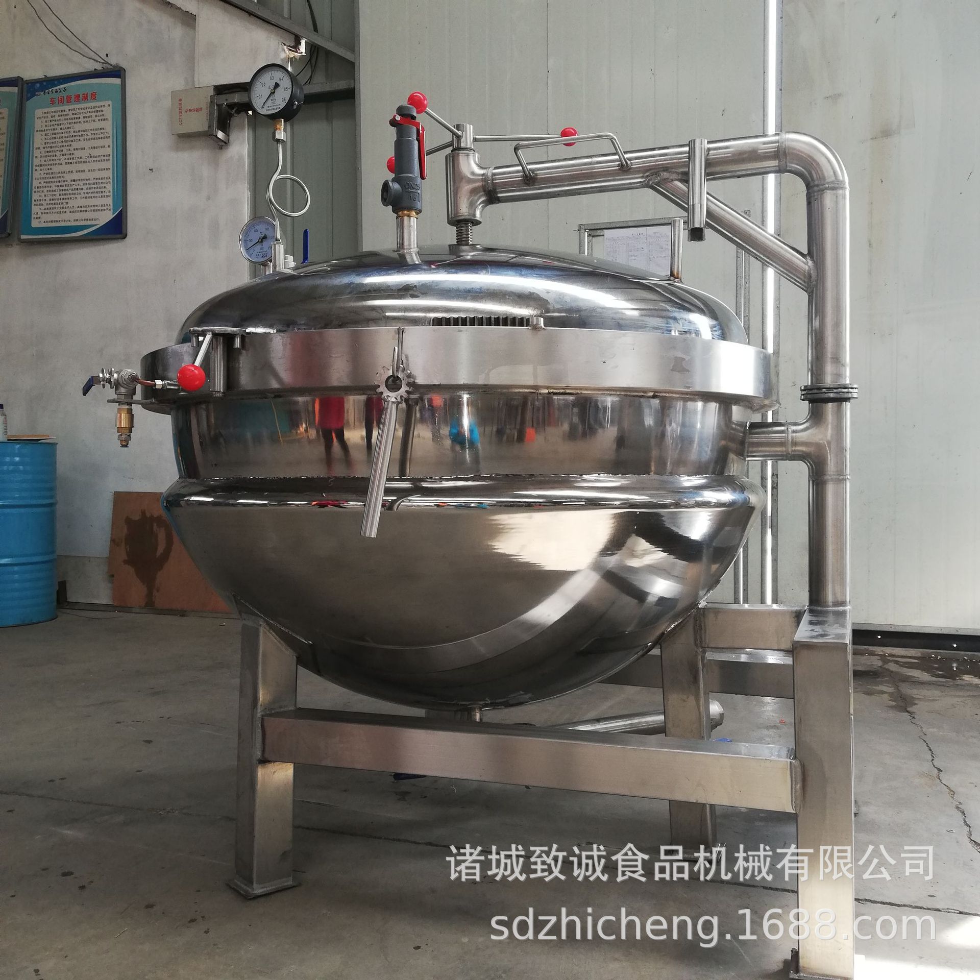 大型商用蒸煮锅 蒸汽高温高压黄豆蒸煮锅 蒸汽肉制品高压煮锅