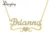 Brand fashionable necklace with letters, jewelry, pendant, European style, diamond encrusted