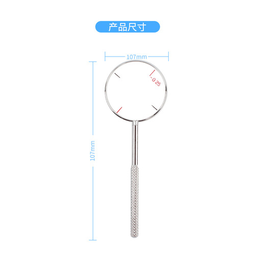 Optical shop optometry equipment accessories crossed cylindrical mirror 25 degrees or 50 degrees with metal handle optometry box cylinder