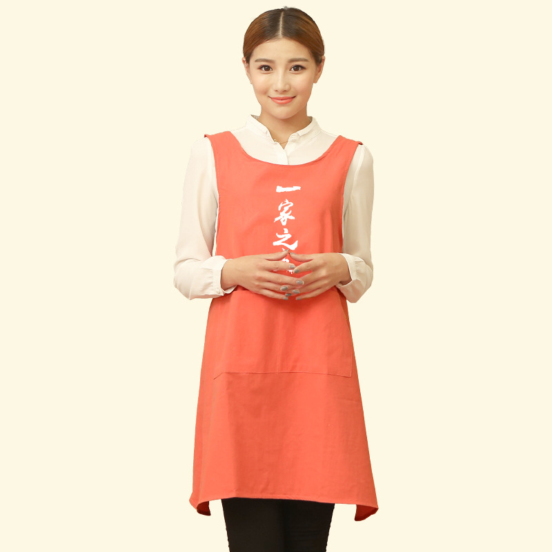 Cocina hogar delantal anti-fouling moda mujer lindo estilo coreano japonés falda trabajo hombres adultos Impresión de logotipo personalizado