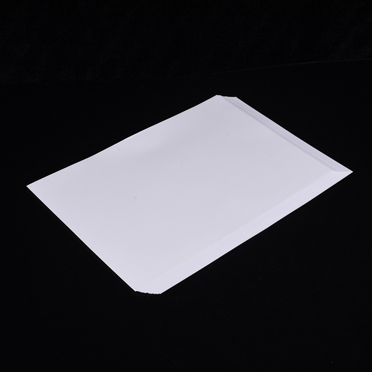 Los fabricantes suministran a prueba de agua PET adhesivo translúcido PET papel de etiqueta transparente de impresión láser de inyección de tinta