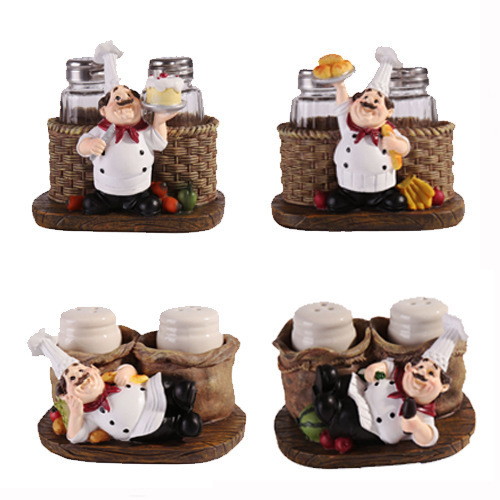 Simple and modern creative craft gifts resin craft ornaments cute chef pepper bottle