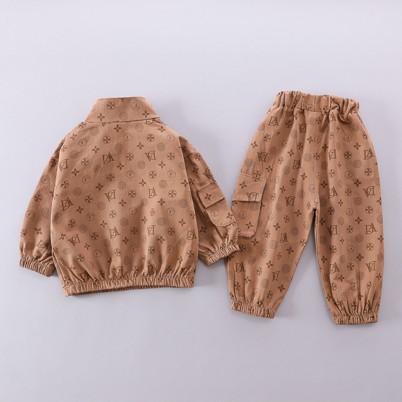 2020 New Children's Internet Celebrity Autumn Girl Baby Spring Clothing Fashionable Boys and Girls Set_voghion.com