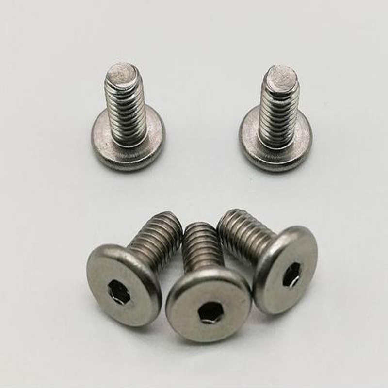 销售304不锈钢薄头内六角CM2*3-16头4*厚0.8   扁圆头内六角螺丝