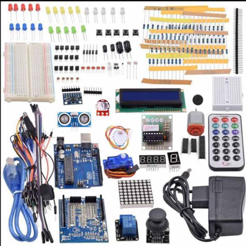 UNO R3学习套件 入门套件 步进电机学习套件带盒子 跨境供应商