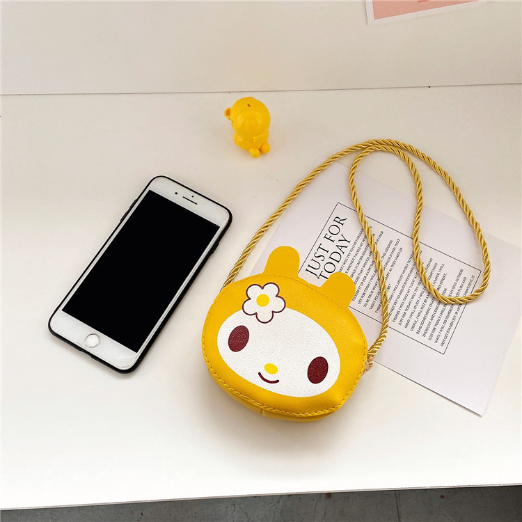 Kid's Small Pu Leather Cartoon Cute Cylindrical Zipper Crossbody Bag display picture 9