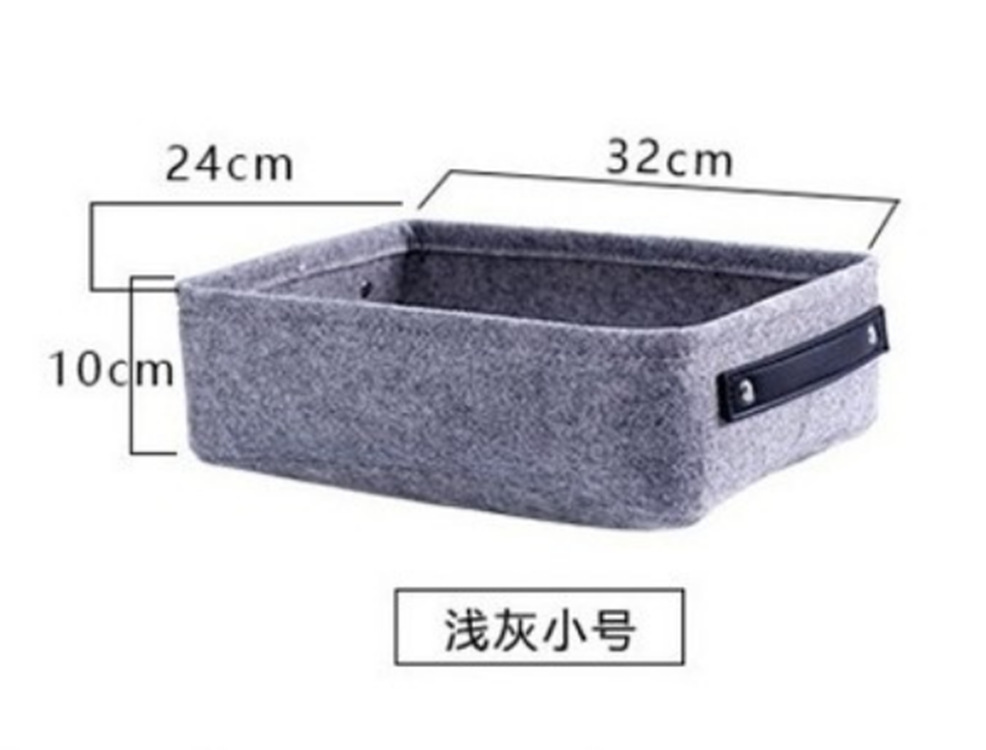Fábrica al por mayor cesta de almacenamiento de fieltro ropa sucia cesta de almacenamiento de fieltro libro hogar caja de almacenamiento de fieltro