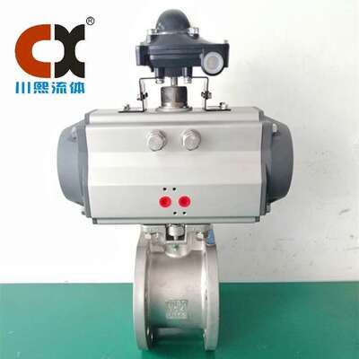 現貨意式不鏽鋼薄型球閥 SUS304 雙作用 氣動超薄球閥