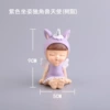 Purple sitting unicorn angel (resin)