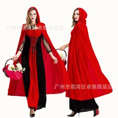 2019新款小紅帽服裝城堡女王裝萬聖節吸血鬼制服成人角色扮演服飾