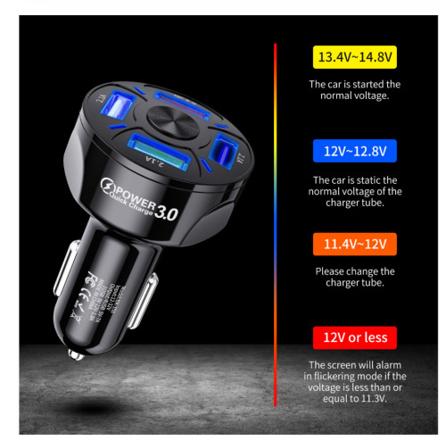 Fast charging car charger 3.1A one to four QC 3.0 qc3.0 car mobile phone charger 4usb car charger