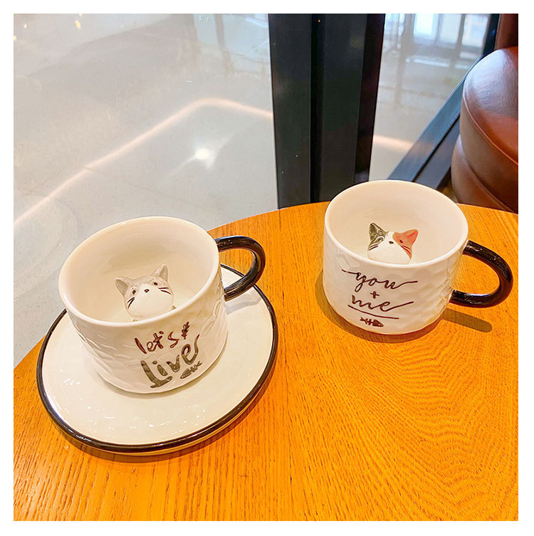 690g Weight Water Bottles Kitchen and drinking utensils 1 Piece Quantity Home, Daily Occasion Cute Cartoon Ceramics Water Bottles 1 Piece