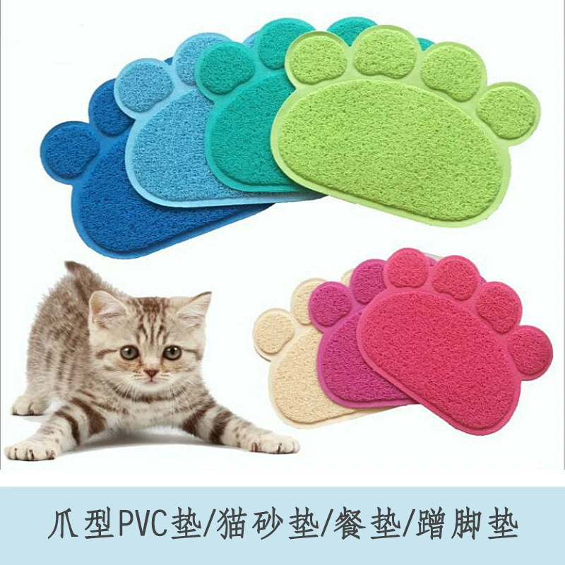 Коврик из ПВХ для домашних животных пылезащитный обеденный стол, коврик для кошачьего песка в дверь, протрите ноги поколением волос