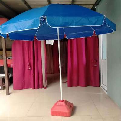 Beach Umbrella fold Rainproof Sunscreen Sunshade outdoors advertisement Big umbrella households set up stalls