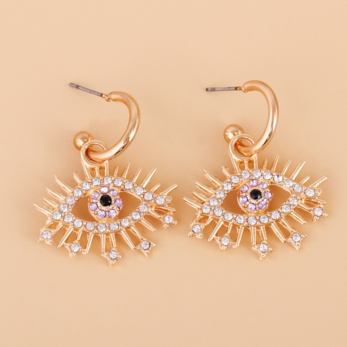 Pendientes De Diamantes De Ojo De Moda display picture 5