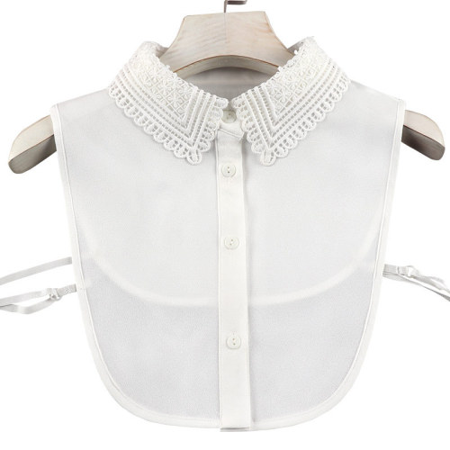 chiffon children fashion anti-creasing water soluble embroidery false maxillary fake collar shirt collar shirt collar the doll