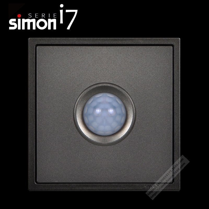 Simon i7 人体感应开关(三线含集控,全负载)(荧光灰)70E302-61