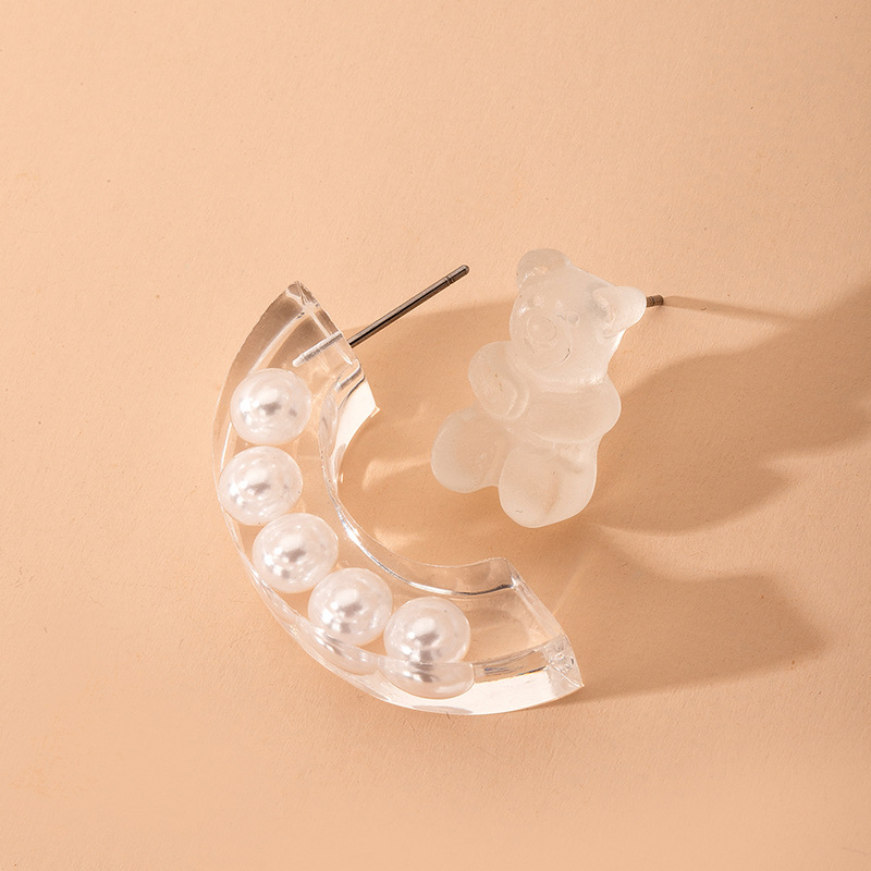 Fashion Pearl Geometric Irregular Simple Earrings Wholesale display picture 3