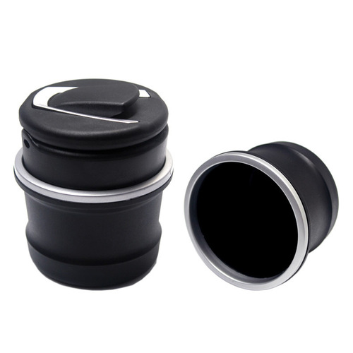 LED ashtray with light for car New car ashtray Portable high flame retardant material ashtray manufacturer