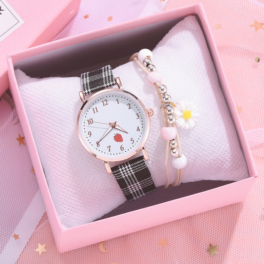 Casual Plaid Buckle Quartz Women's Watches display picture 19