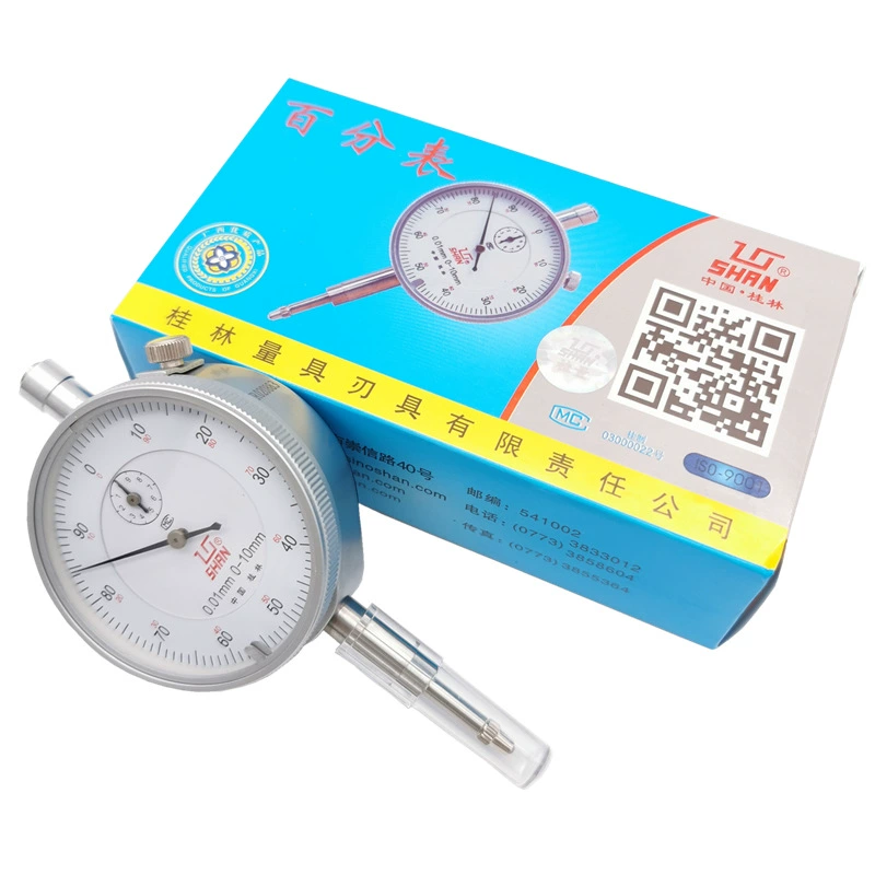 Измерительный прибор высокой точности: индикаторный часыретейлер (гвоздик) 0-10 мм, разрешение 0,01 мм, стрелочный тип.