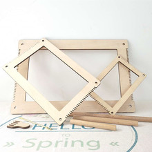 厂家供应DIY实木编织板挂毯中号和大号织布机挂毯编织机一件代发